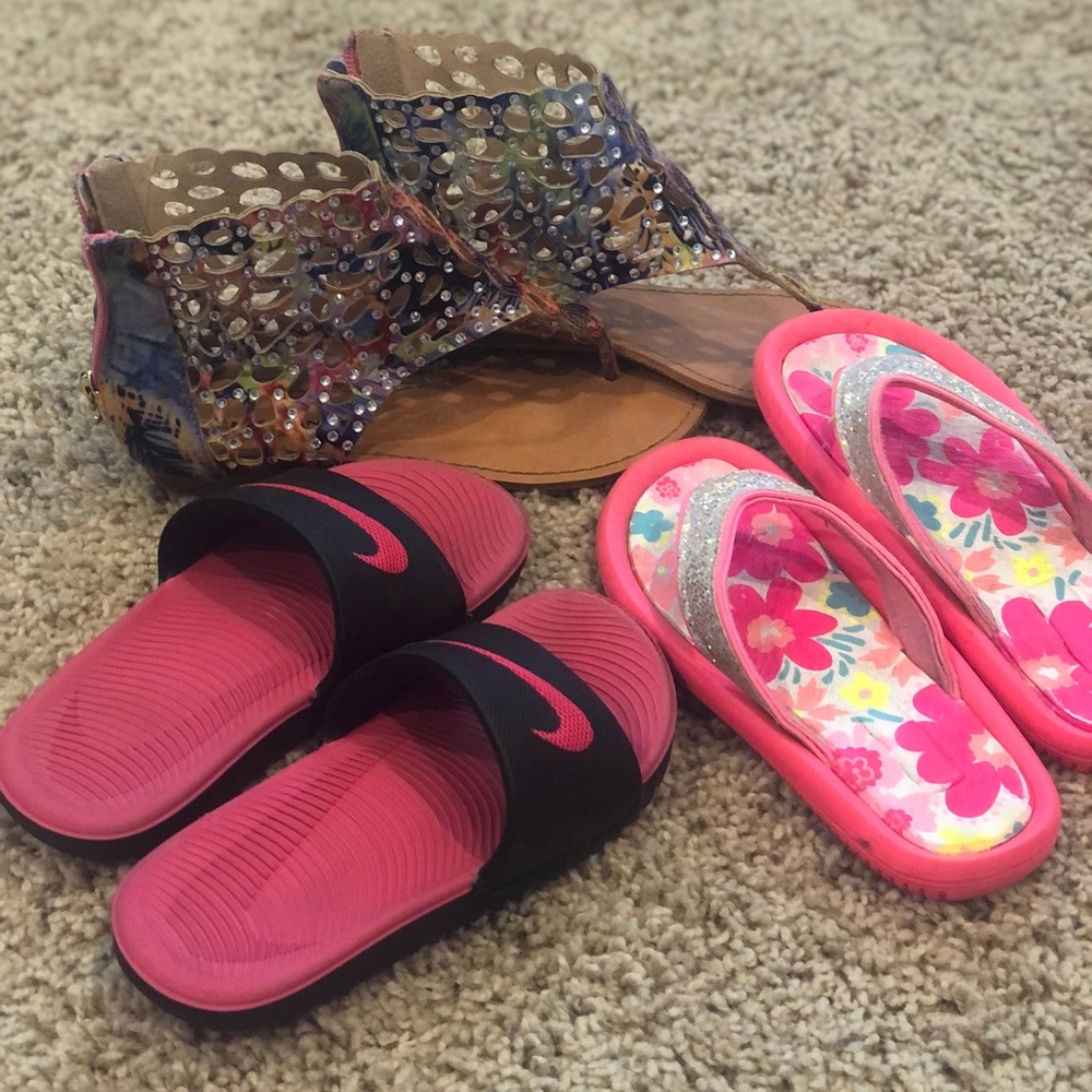 Three pairs of Sandles